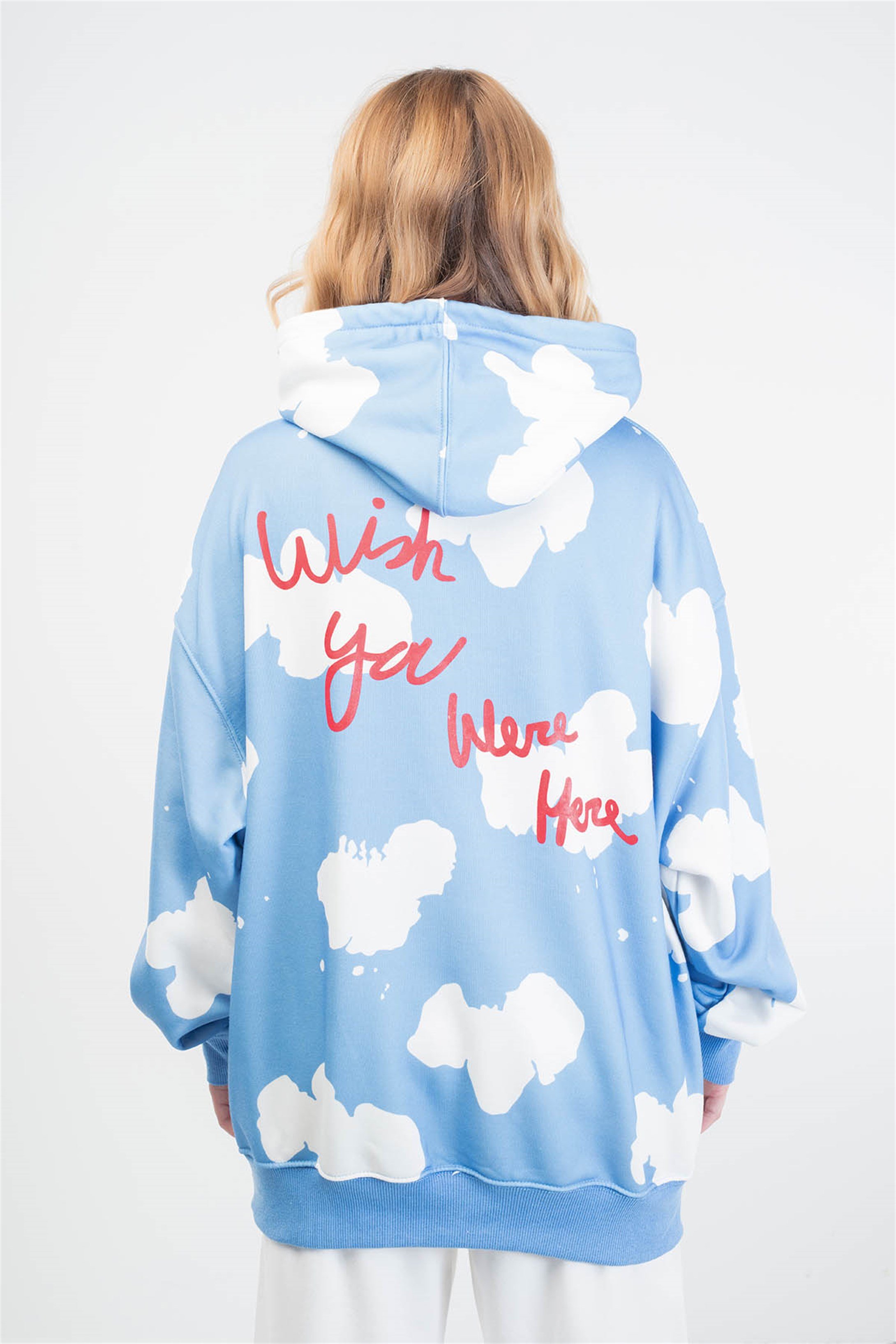 TrendizAstra World Hope Unisex Hoodie Mavi 111188