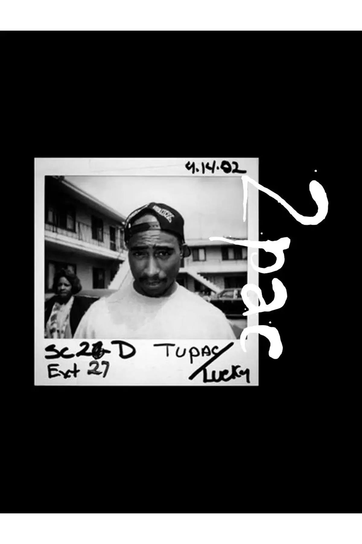 Unisex 2Pac Sweatshirt Siyah