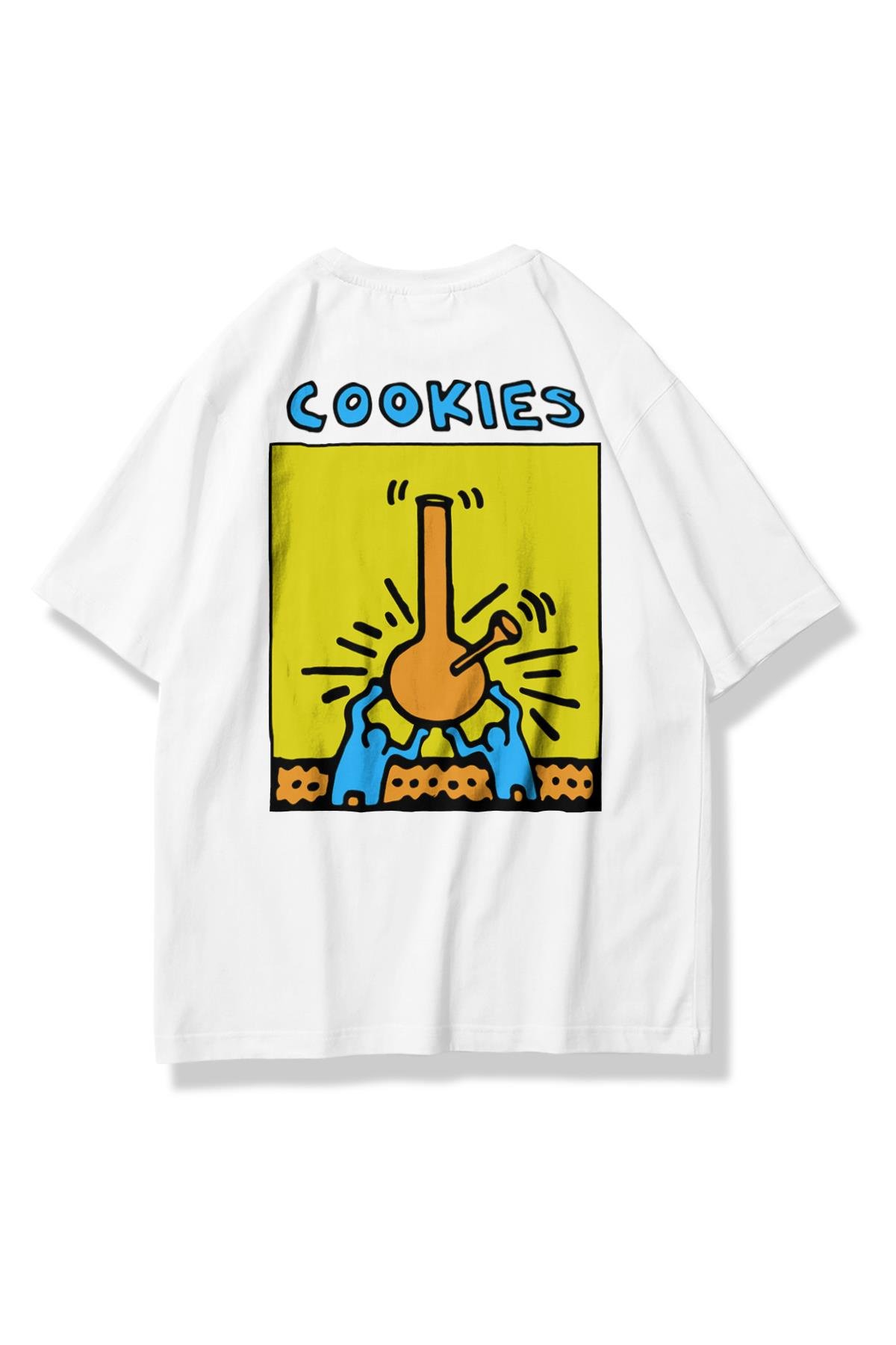 Unisex Cookies Tshirt Beyaz