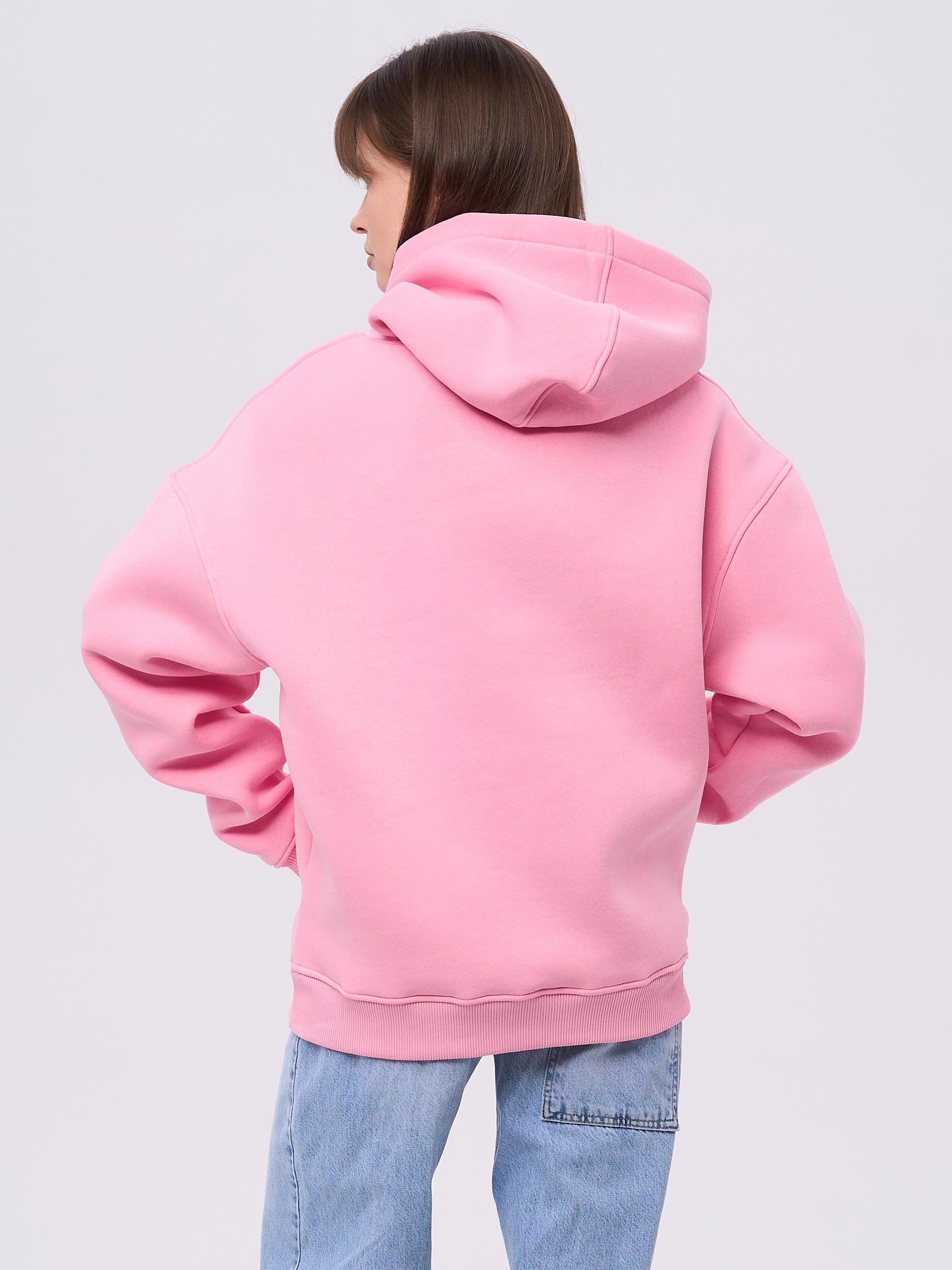 Unisex Juicy Taş Baskılı Sweatshirt Pembe