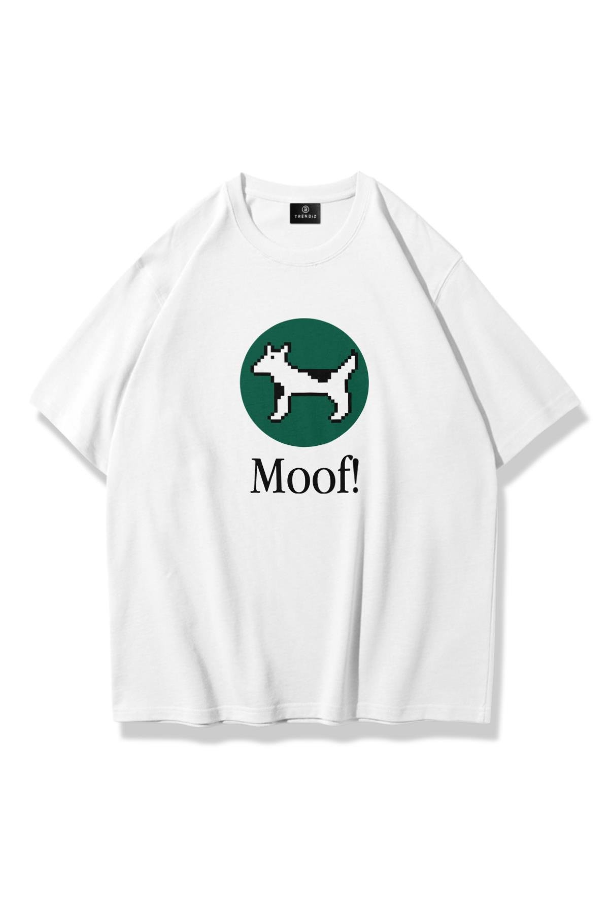 Unisex Moof Tshirt Beyaz