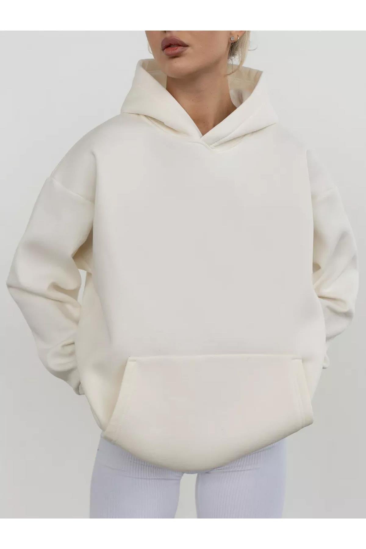 Unisex More Self Love Sweatshirt Beyaz