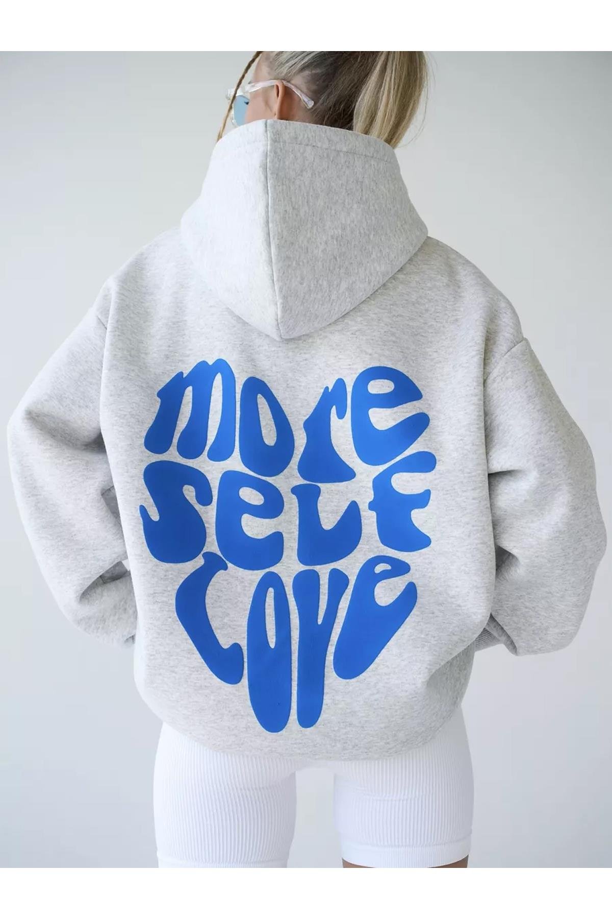 Unisex More Self Love Sweatshirt Gri