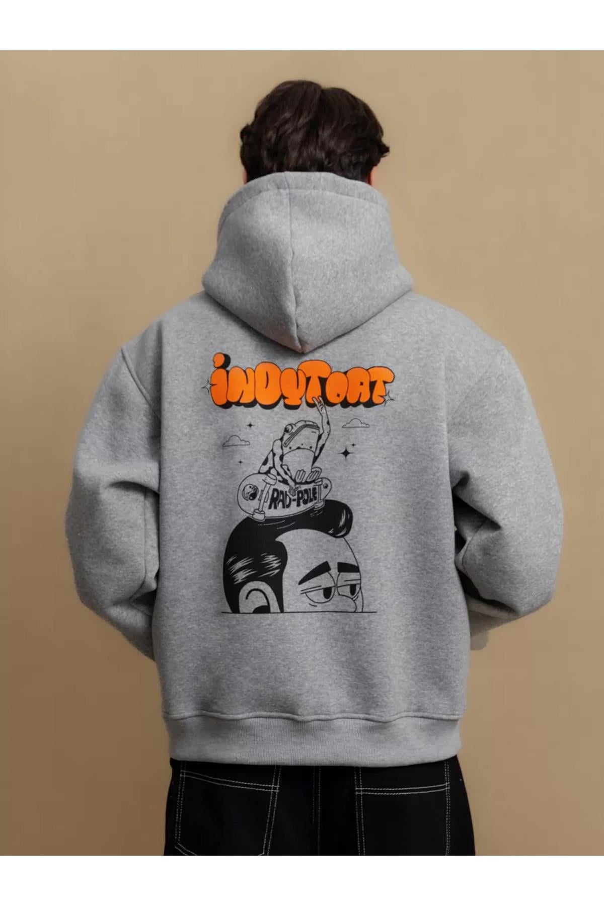 Unisex Rad-Pole Sweatshirt Gri