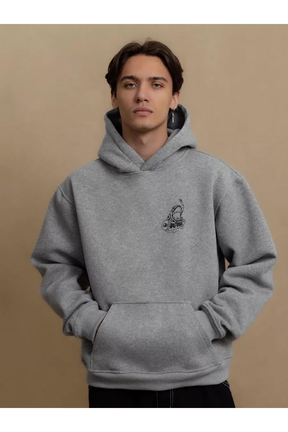 Unisex Rad-Pole Sweatshirt Gri