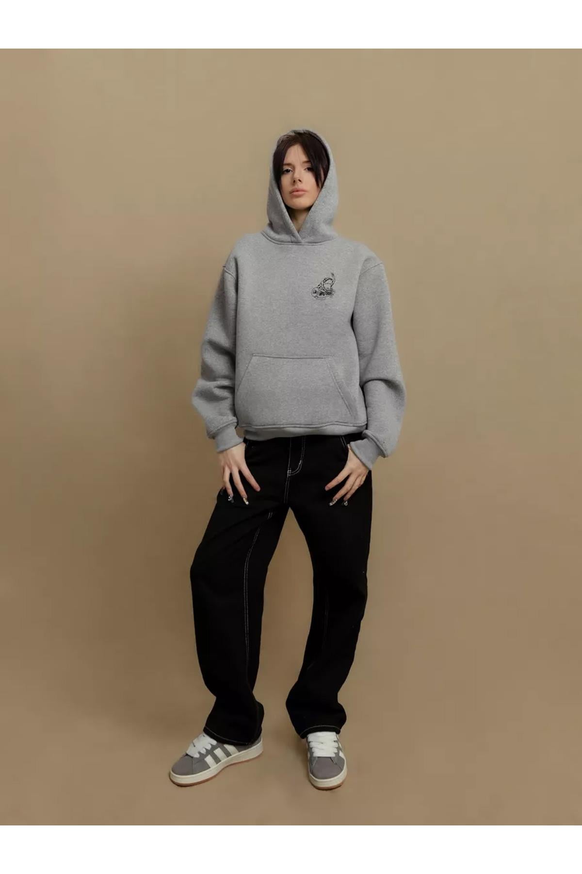 Unisex Rad-Pole Sweatshirt Gri