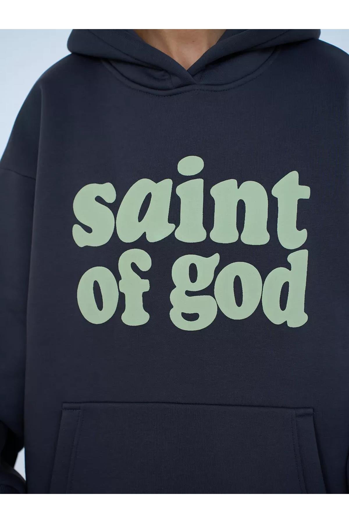 Unisex Saint of God Sweatshirt Antrasit