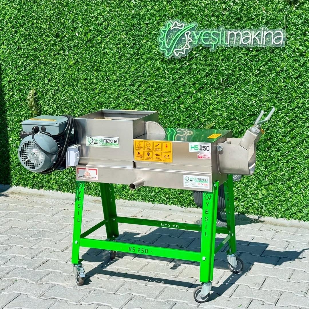 Yeşil Makine Elektrikli Üzüm Sıkma Makinesi (Şıra Makinesi) HS-250