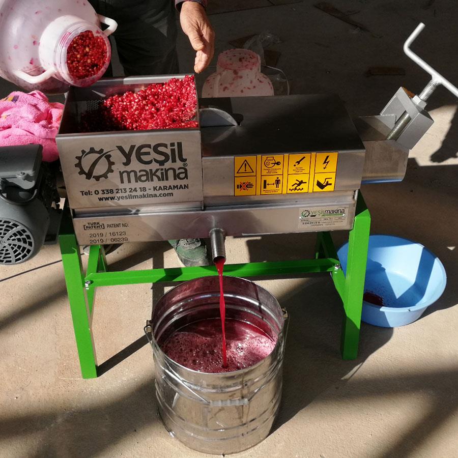 Yeşil Makine Elektrikli Üzüm Sıkma Makinesi (Şıra Makinesi) HS-250