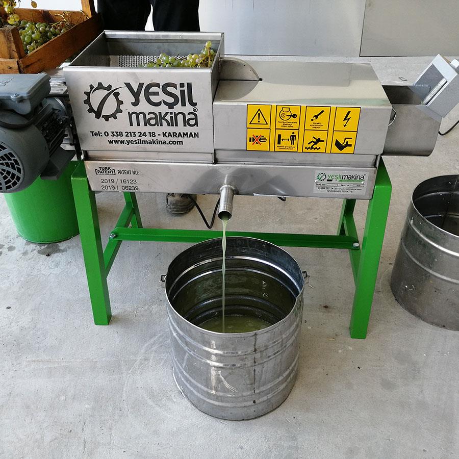 Yeşil Makine Elektrikli Üzüm Sıkma Makinesi (Şıra Makinesi) HS-250