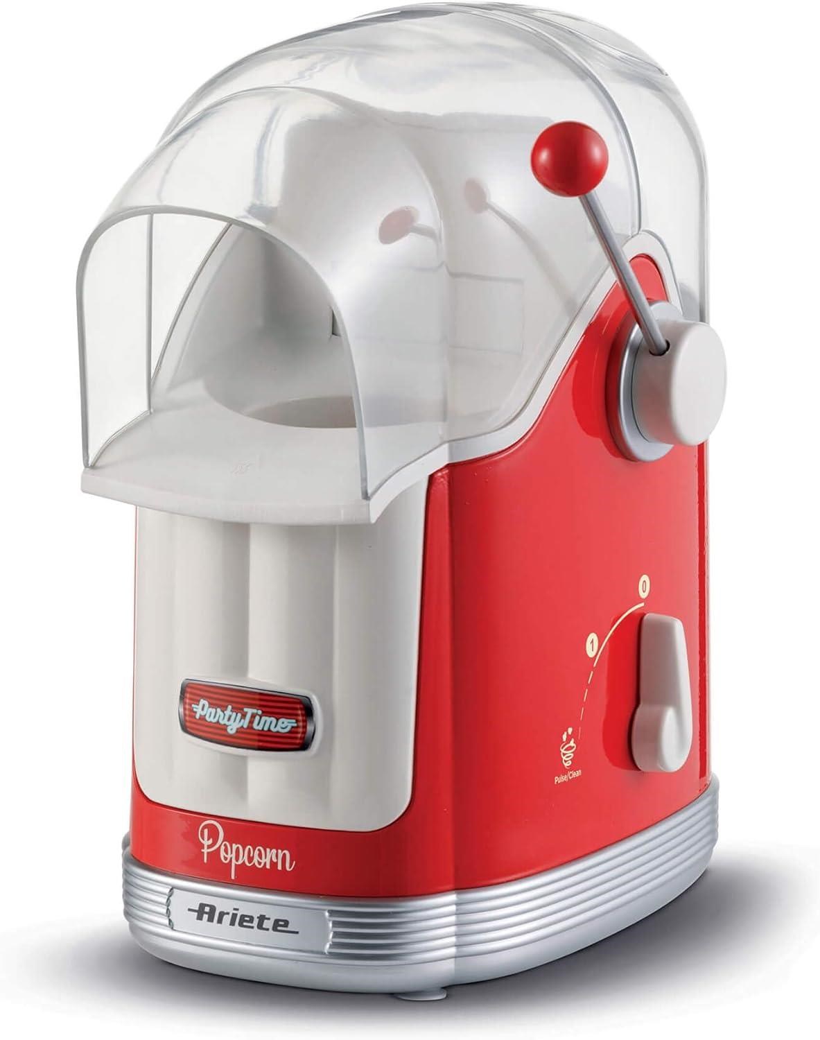 Ariete Party Time Kollu Popcorn Mısır Patlatma Makinesi, Kırmızı 2958/00