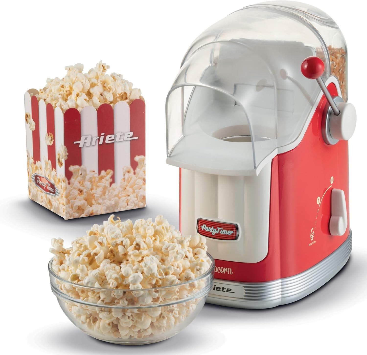 Ariete Party Time Kollu Popcorn Mısır Patlatma Makinesi, Kırmızı 2958/00