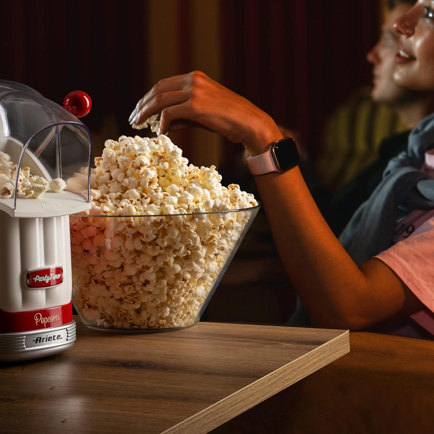 Ariete Party Time Kollu Popcorn Mısır Patlatma Makinesi, Kırmızı 2958/00