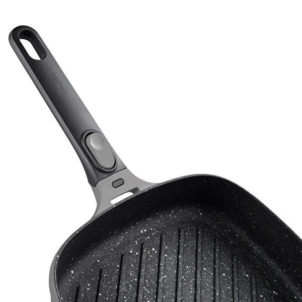 Berghoff Gem Çıkarılabilir Saplı Stay Cool Izgara Kare Tava Gri 24 Cm