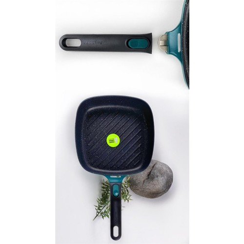 Berghoff Gem Çıkarılabilir Saplı Stay Cool Izgara Kare Tava Yeşil 24 Cm