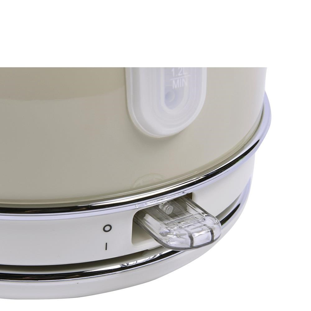 BergHOFF GEM RETRO 1.7 Litre Vanilya Krem Rengi Yuvarlak Su Isıtıcısı KETTLE CAPPUCINO - 7950022