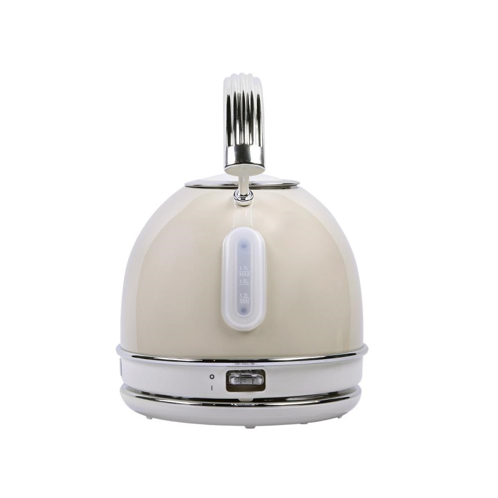 BergHOFF GEM RETRO 1.7 Litre Vanilya Krem Rengi Yuvarlak Su Isıtıcısı KETTLE CAPPUCINO - 7950022