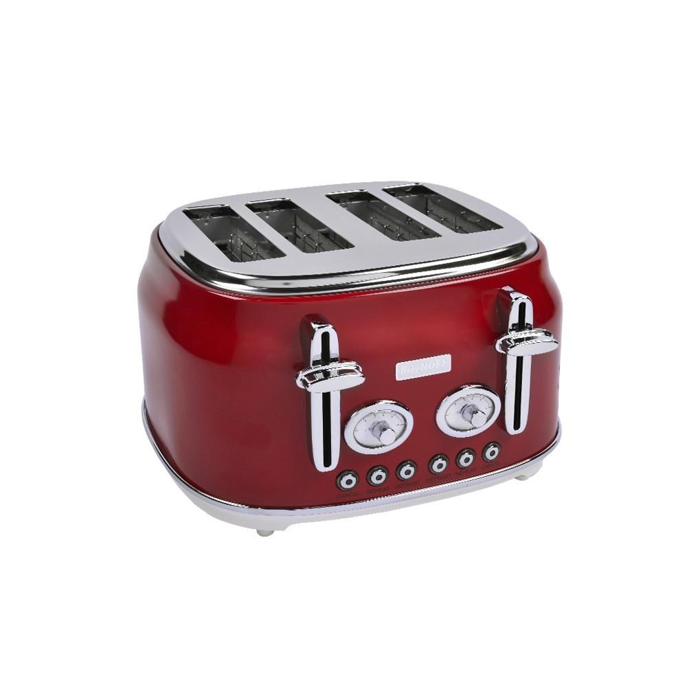 BergHOFF GEM RETRO Kırmızı Dört Dilim Ekmek Kızartma Makinesi - 7950050
