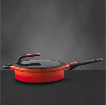 Berghoff Gem Stay Cool Kulplu Pilav Tenceresi Turuncu 24 Cm
