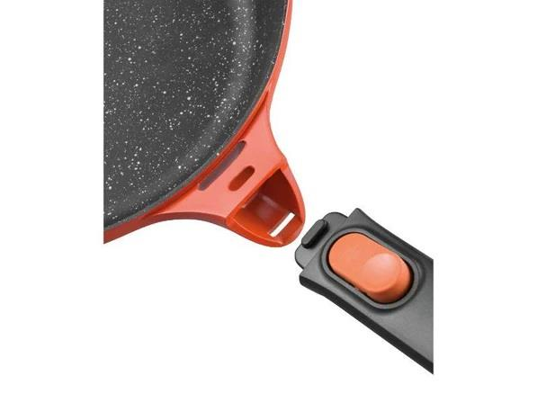 Berghoff Gem Stay Cool Kulplu Pilav Tenceresi Turuncu 24 Cm