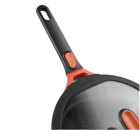 Berghoff Gem Stay Cool Kulplu Pilav Tenceresi Turuncu 24 Cm