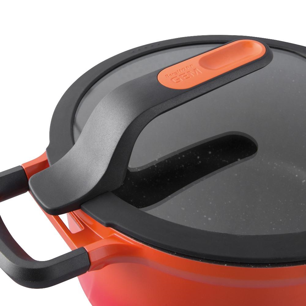Berghoff Gem Stay Cool Pilav Tenceresi Turuncu 28 CM