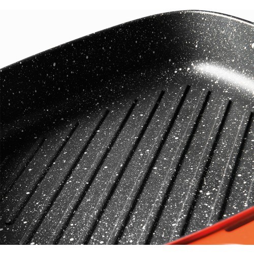 Berghoff Gem Stay Cool Soft Orange Çıkarılabilir Saplı Izgara Tava 24 Cm