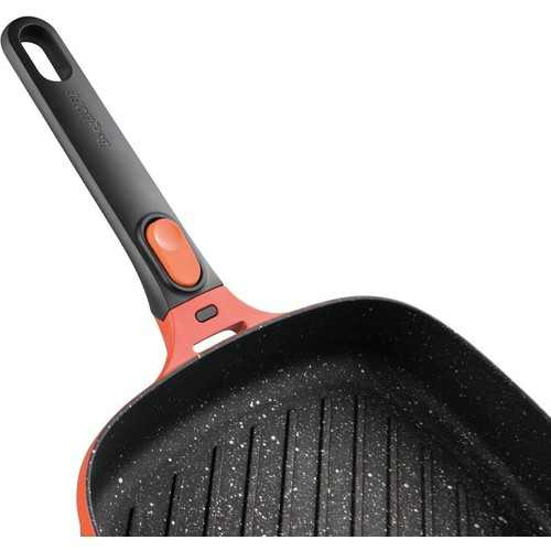 Berghoff Gem Stay Cool Soft Orange Çıkarılabilir Saplı Izgara Tava 24 Cm