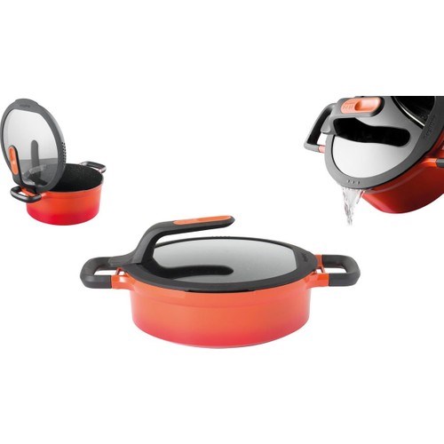 Berghoff Gem Stay Cool Soft Orange Pilav Tenceresi 24 CM