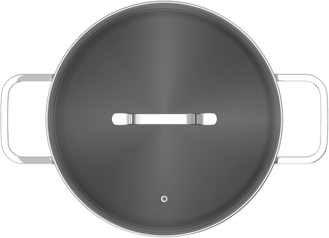 BerhgHOFF Dina Helix Paslanmaz Çelik Kapaklı Derin Tencere 24cm - 1315080