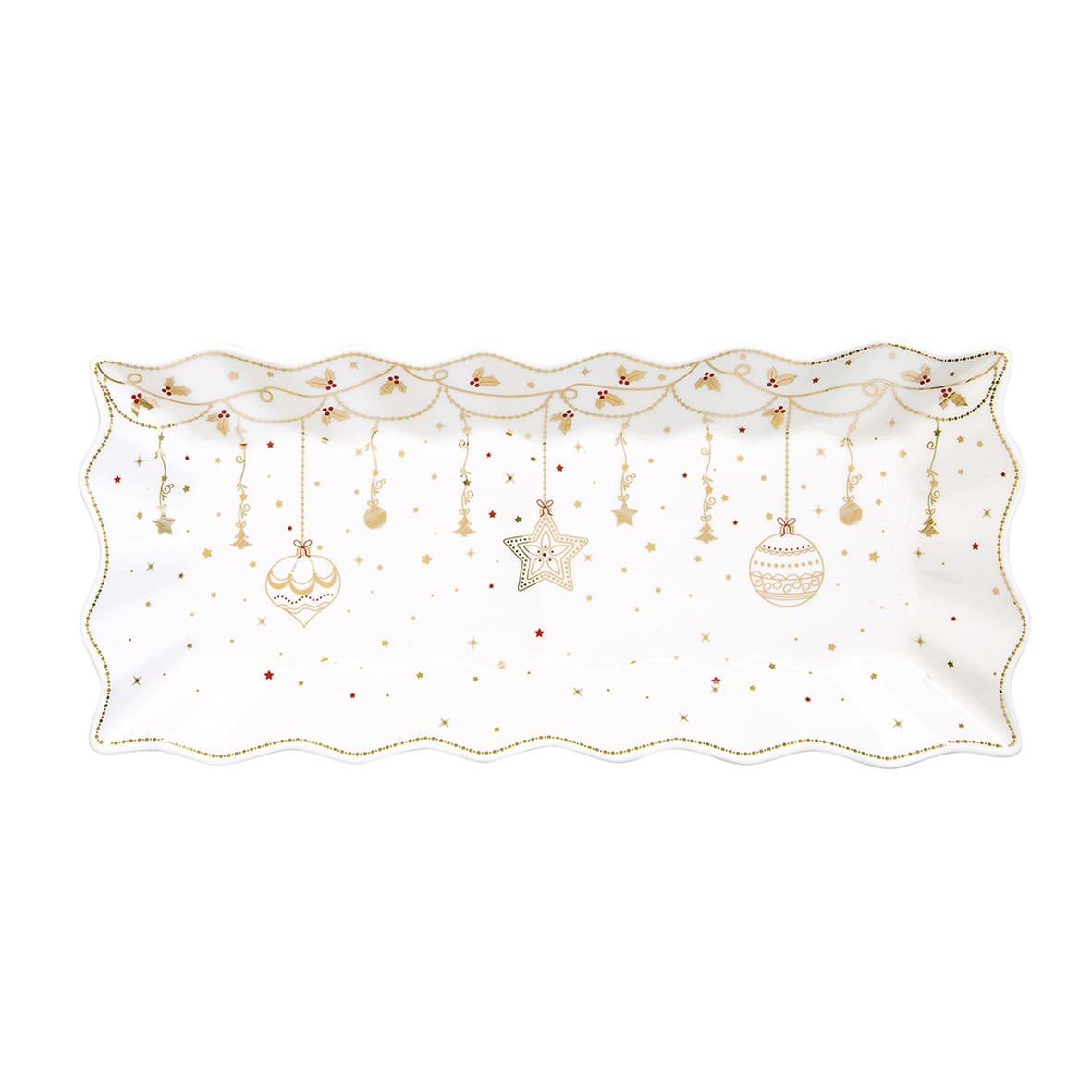 Easy Life Christmas Lights Porselen Servis Tabağı 40cm x 18cm