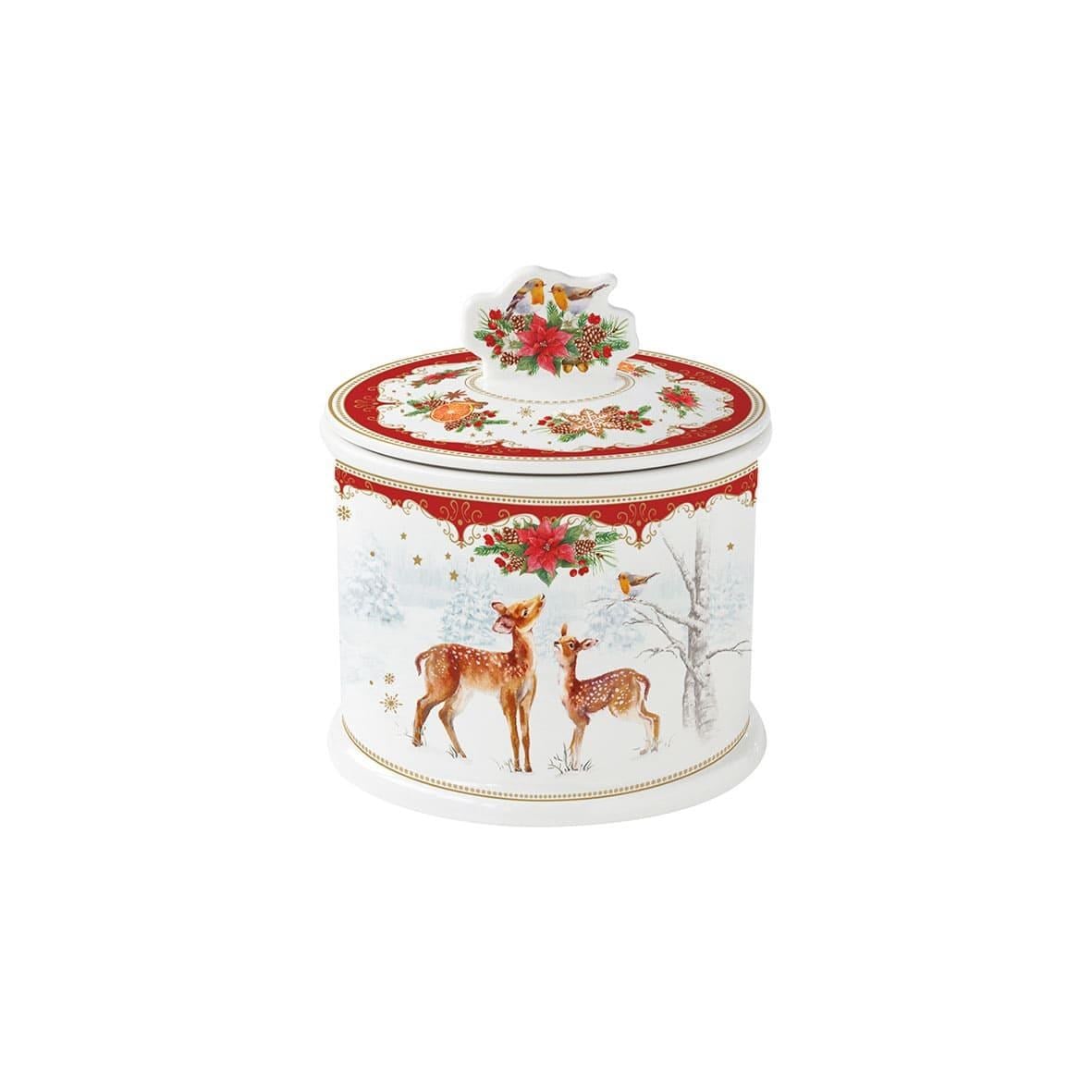 Easy Life Christmas Melody Porselen Kurabiye Kavanozu Ø 14cm h:16cm