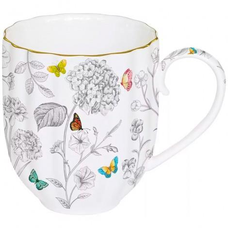 Easy Life Fleurs & Papillons Porselen Mug 300 ml