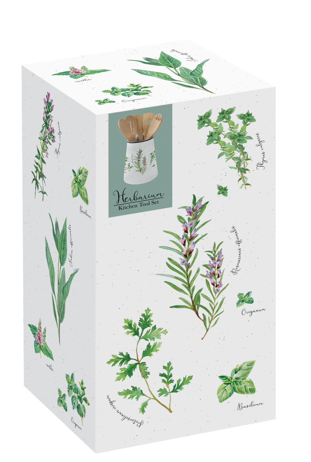 Easy Life Herbarium Porselen Bambu 5 Parça Servis Takımlı  Ø 15cm x 19 cm - 2219 HERU