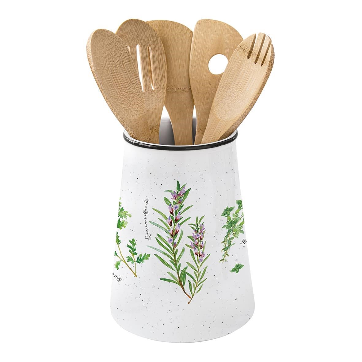 Easy Life Herbarium Porselen Bambu 5 Parça Servis Takımlı  Ø 15cm x 19 cm - 2219 HERU