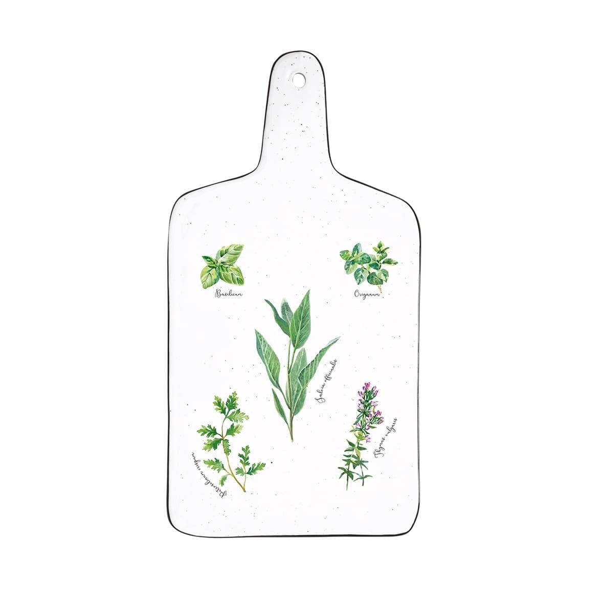 Easy Life Herbarium Porselen Peynir Sunum Tahtası 34,5cm x 18cm