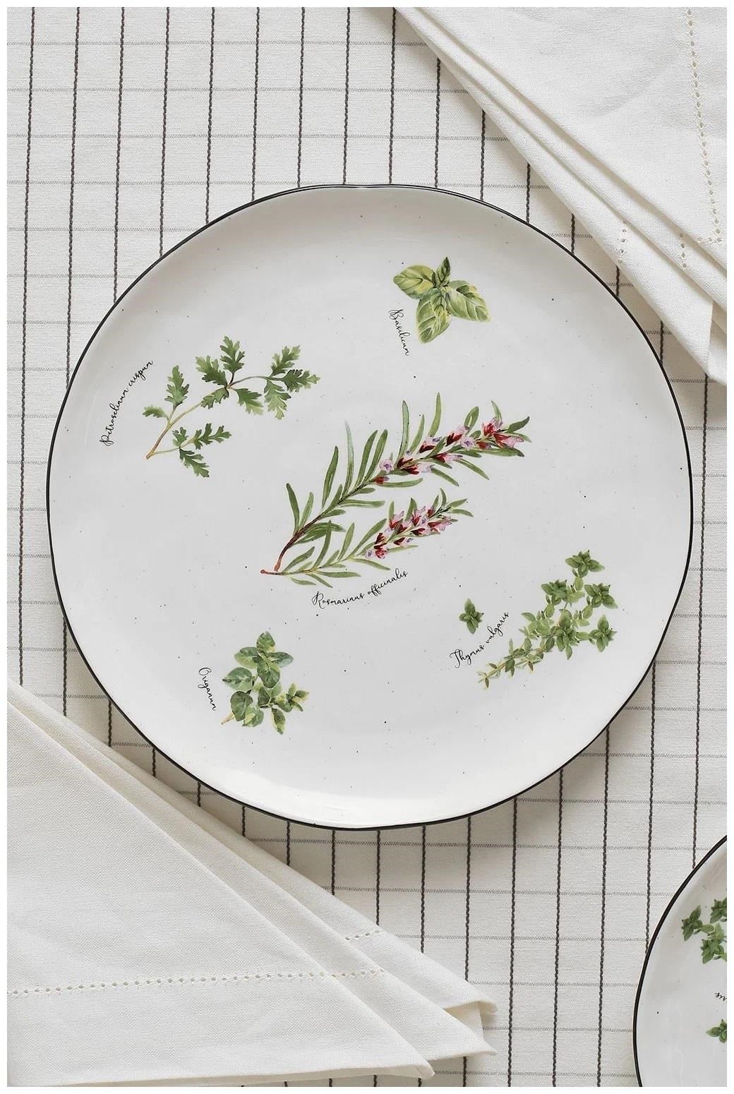 Easy Life Herbarium Porselen Servis Tabağı Ø 26,0 cm