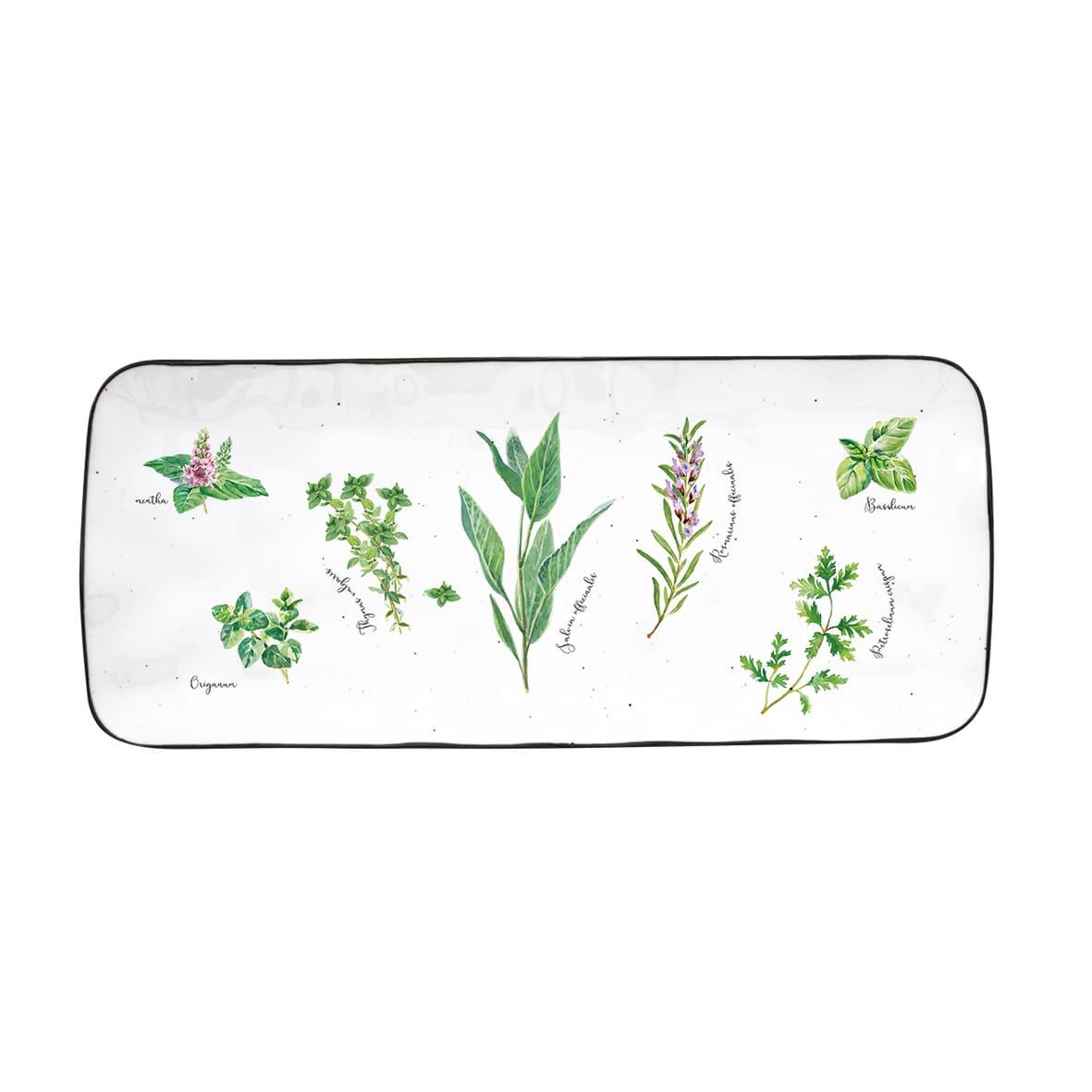 Easy Life Herbarium Porselen Servis Tabağı 36cm x 15,5cm