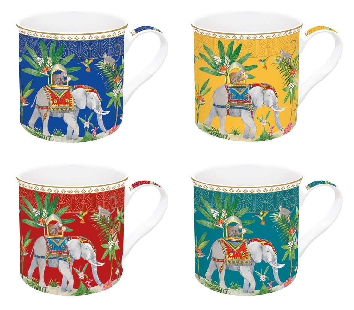 Easy Life Marajah Fine China Porselen 4'lü Kulplu Bardak 300 ml