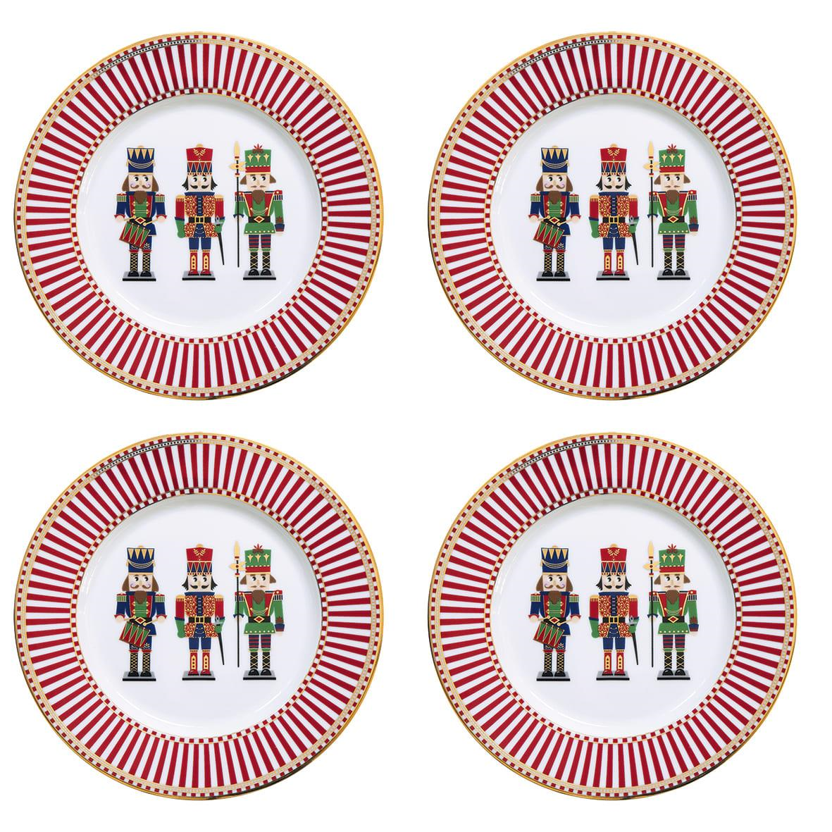 Easy Life Nutcracker 4'lü Porselen Pasta Tabağı Ø 19 cm