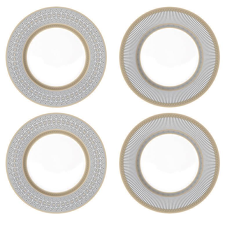 Easy Life Palladium 4'lü Porselen Pasta Tabağı Ø 19 cm