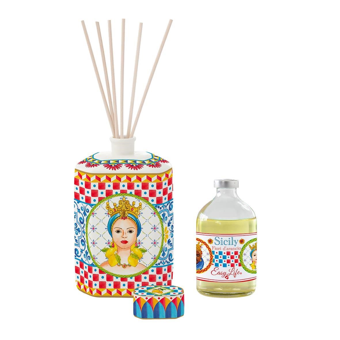 Easy Life Sicily Porselen Koku Difüzör Seti 400 ml Lady