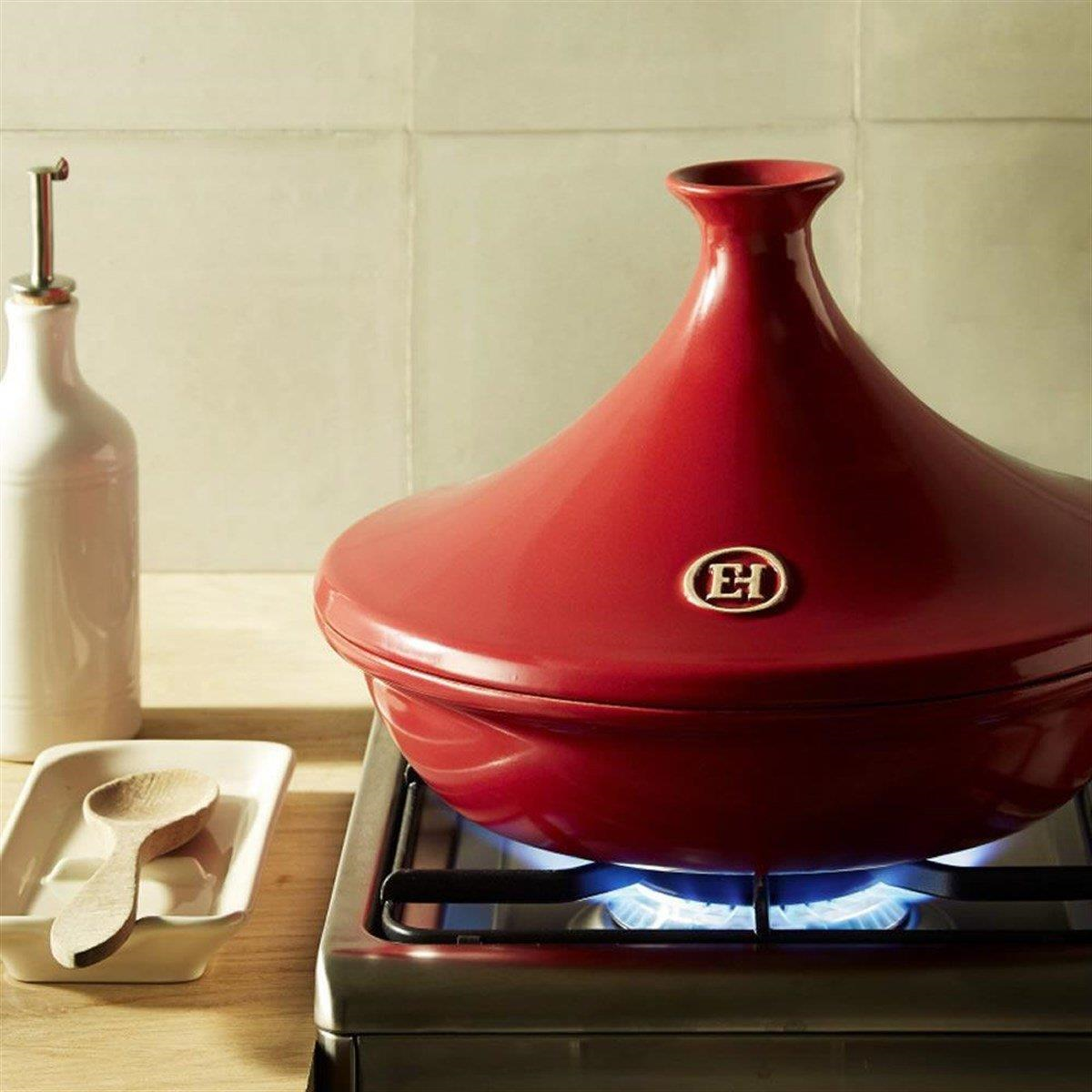 Eh Ateşe Dayanıklı Tajin 32 Cm 5 Lt Kırmızı/Burgundy -345632 - EH345632