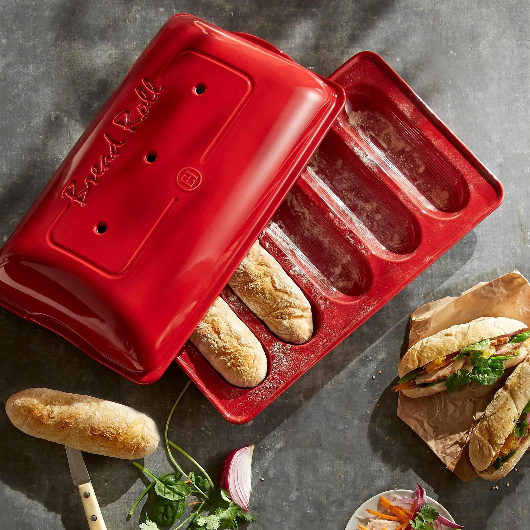 Eh Firin/Ekmek Kabi Mini Baget Kirmizi 39*23 Cm - EH345519