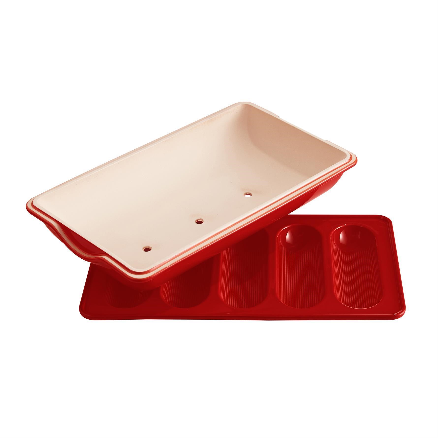 Eh Firin/Ekmek Kabi Mini Baget Kirmizi 39*23 Cm - EH345519