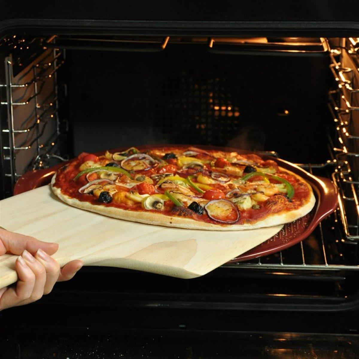 Eh Pizza/Fırın Kabı Yuvarlak  40 Cm Kırmızı/Burgundy -347614 - EH347614