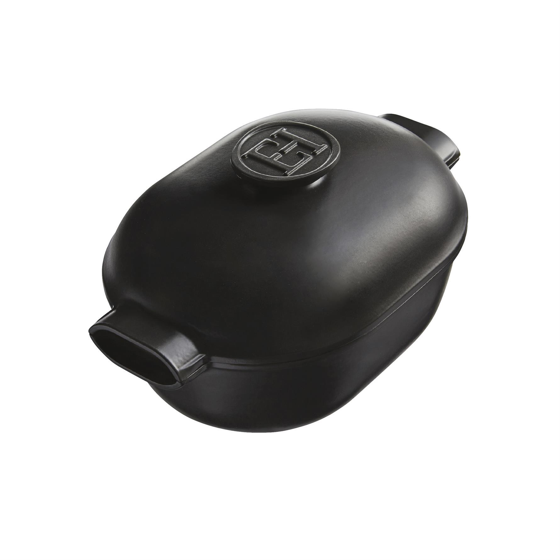 Emile Henry Delight Induksiyon Uyumlu Oval Tencere Siyah 4,5L  36*24 Cm - EH776645