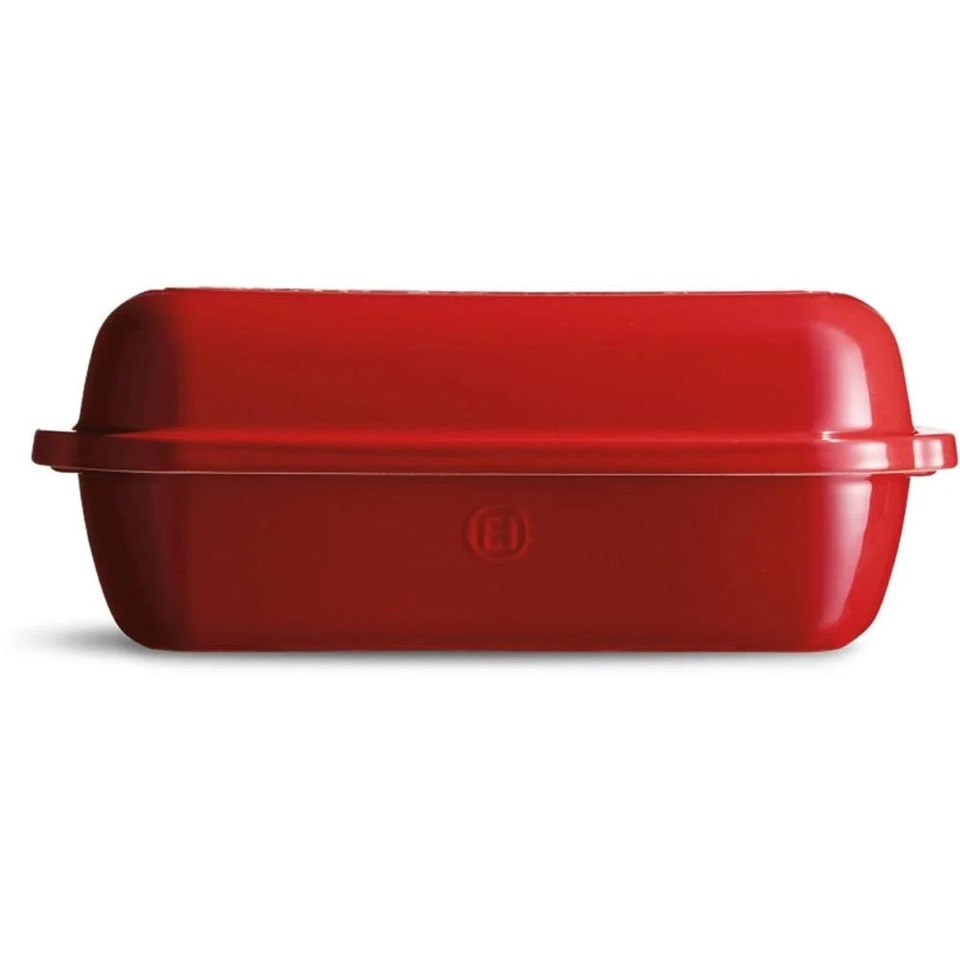 Emile Henry Ekmek Fırın Kabı Dikdörtgen 39 X 16 Cm Kırmızı Burgundy -345503