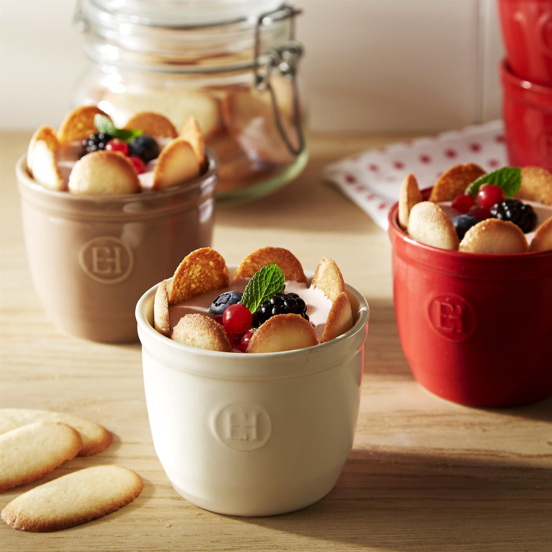 Emile Henry Fırın Kabı Ramekin No.8 Burgundy 2'li Set - EH344008