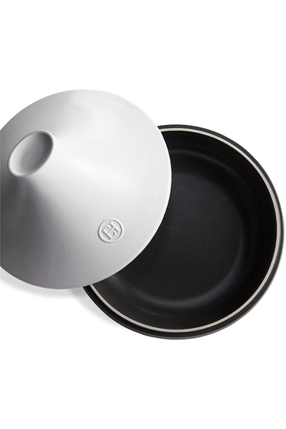 Emile Henry İnduksiyon Uyumlu Tajin 32 Cm 4 Lt Slate Beyaz Kapaklı Slate -776632